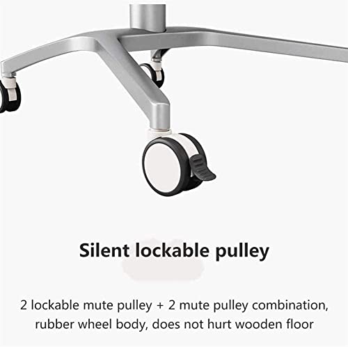Mobile Standing Desk Rolling Laptop Sit Stand Desk Height Adjustable Home Office Computer Workstation