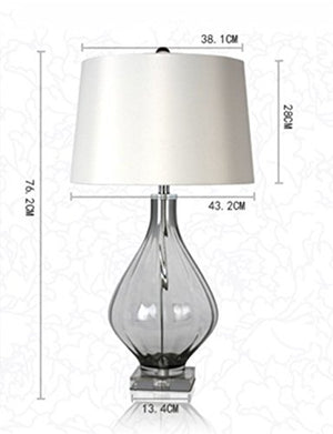 CJSHVR-Lamp American High Standard and Style Glass Lamps Nordic Minimalist Warm Living Room Study Bedroom Bed Lamps