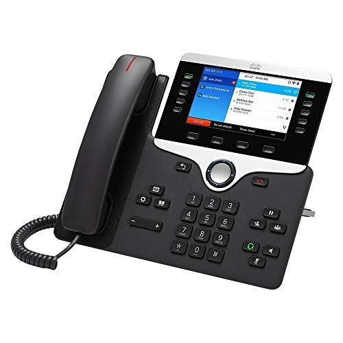 Cisco 8861 IP Phone Black/Silver Wi-Fi 3rd Party Call Control