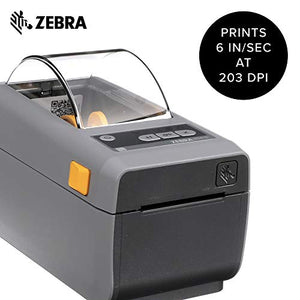 Zebra - ZD410 Wireless Direct Thermal Desktop Printer for labels, Receipts, Barcodes, Tags, and Wrist Bands - Print Width of 2 in - USB Connectivity - ZD41022-D01000EZ
