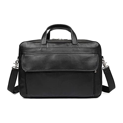 XIXIDIAN Men Briefcase Business Shoulder Bag Messenger Bags Computer Laptop Handbag Bag Men's Travel Bags,17 in Laptop (Color : Black, Size : 45cmx32cmx13cm)