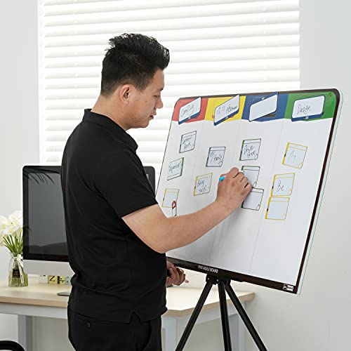 Scrum Board Kit, Kanban Board Kit, Full Combo Agile Kit by pmxboard. Full Kanban Board Magnetic, Scrum Whiteboard Set as Project Planning Board and Project Management Board. Premium Agile Toolset