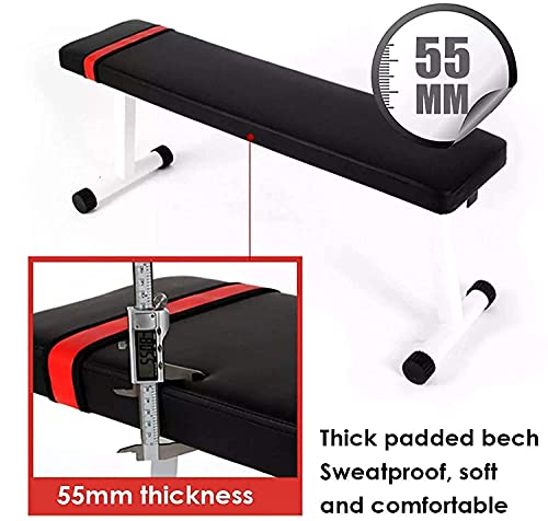 QPBP Men's and Women's Sports Fitness Fitness Weight Bench,Adjustable Dumbbell Bench/Sit Up Benches for Full Body Workout with Fast Folding,Strength Training Equipment
