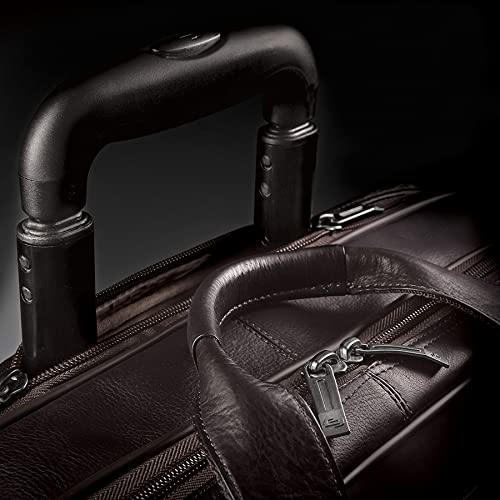 Solo New York Walker Leather Rolling Laptop Bag, Espresso