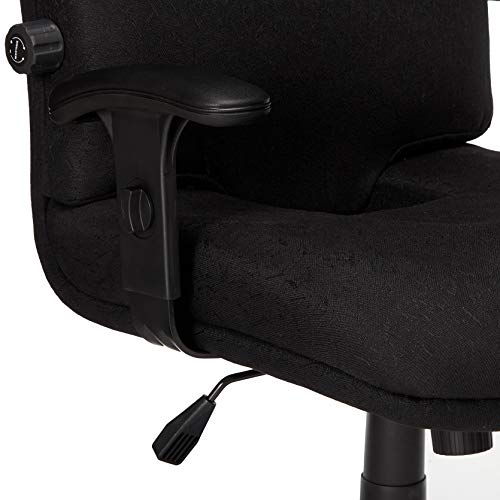 Mayline 9413AG2113 Comfort Series Executive High Back Chair with T-Pad Arms, Black