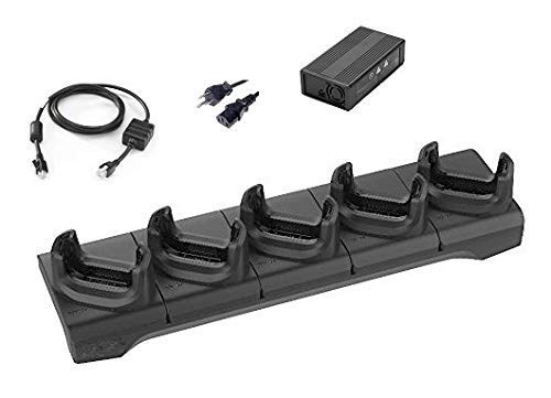 5-Port Charging Cradle Kit for TC51/TC56 Android Scanners, CRD-TC51-5SCHG-01, with Power Supply Assembly (Renewed)