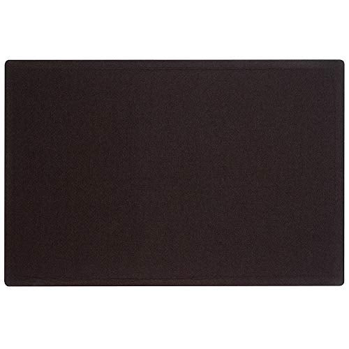 Quartet Bulletin Board, Fabric, 4' x 3', Frameless, Fiberboard, Oval Office, Black (7684BK)