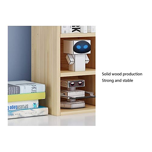 Zenglingliang Desktop Bookshelf Multi-Layer Wooden Storage Rack - Adjustable Countertop Bookcase