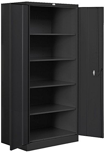 Salsbury Industries Standard Heavy Duty Storage Cabinet, 78 18-Inch, Black