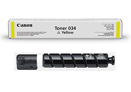 Canon Genuine Toner Cartridge 034 (9451B001) (1-Pack, Yellow), Works with Canon imageCLASS MF820Cdn and MF810Cdn