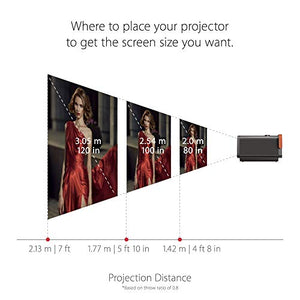 ViewSonic X10-4KE True 4K UHD Short Throw LED Portable Smart Wi-Fi Home Theater Projector Compatible with Amazon Alexa and Google Assistant