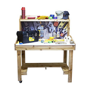 Handyman Life Station - 48" x 61" x 24" Safe Tool Workstation for Senior Living or Memory Care