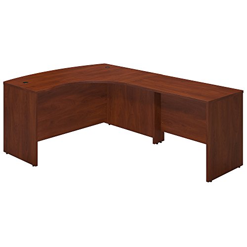 Bush Business Furniture Series C Elite 60W x 43D Right Hand Bowfront Desk Shell with 42W Return in Hansen Cherry