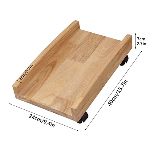 Computer Tower Stand Printer Table CPU Stand Cart with Protective Side and 4 Casters - Desktop Tower Computer Stand (Color: A)