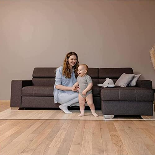 HOBBOY Hard-Floor Chair Mat - Frosted Transparent PVC - Floor Protection Pad - 1.5mm Thick - Multiple Sizes