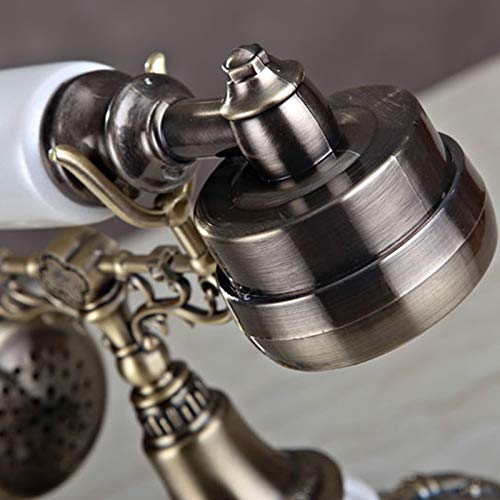 GagalU Nostalgic Vintage Push-Button Telephone - Bronze Metal Finish