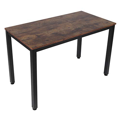 Gosuguu Home Office Computer Desk, Industrial Gaming Desk 40”, Laptop Desk with Thicker Tabletop, Sturdy Metal Frame,Industrial Style Writing Study Table