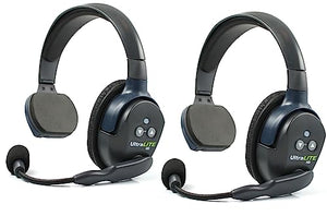 Solid Signal Eartec UL2S Ultralite Full Duplex Wireless Headset Communication for 2 Users Bundle