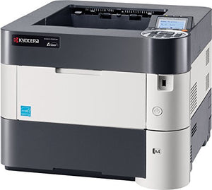 Kyocera 1102T72US0 ECOSYS P3055dn Black and White Laser Printer, Up to 57ppm, Up to Fine 1200 DPI, Walk-up USB Accessibility, On-The-Go Mobile Printing Capability, Line LCD Screen with Control Panel