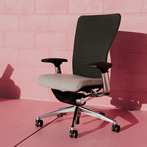 Haworth Zody Dual Posture Digital Knit Office Chair - Stylish Ergonomic Desk Chair with Forward Tilt Option (Onyx)