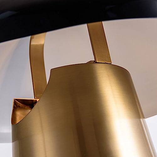 DOOKAA Classic Brass Desk Lamp - Vintage Metal Mushroom Table Lamp