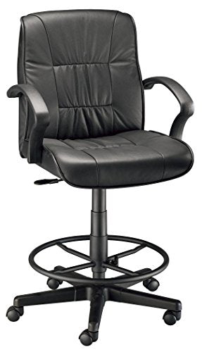 Alvin CH777-90DH Art Director Executive Leather Chair Drafting Height