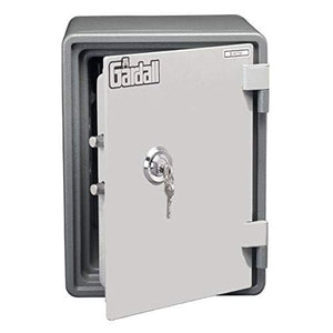 Gardall MS119-G-K 1 Hour Vertical Microwave Style Fire Safe with Key Lock, Grey