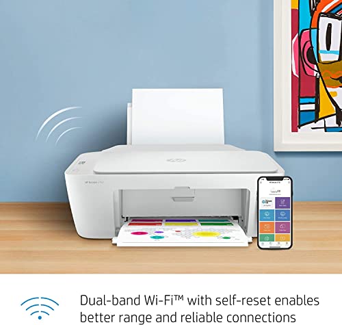 H-P All-in-One Wireless Color Inkjet Printer, Print, Copy, Scan, Wireless USB Connectivity Mobile Printing with NeeGo 6 Feet Printer Cable