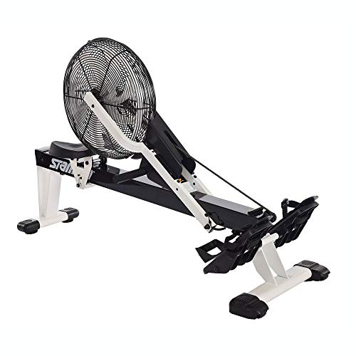Stamina Cardio Exercise Foldable Fitness Air Rower Rowing Machine, Black/White