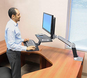 Ergotron WorkFit-A HD Single Monitor Standing Desk Converter