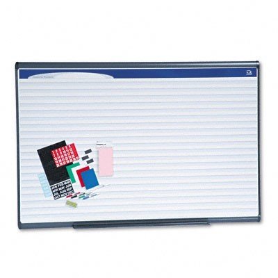 Quartet Prestige Plus Magnetic Duramax Planning Board, Horizontal Lines, Graphite Finish Frame, 6 x 4 Feet (PP164)