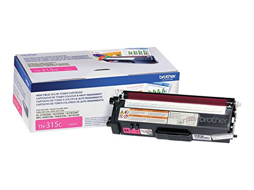 Brother TN315K, TN315C, TN315M, TN315Y High Yield Black, Cyan, Magenta and Yellow Toner Cartridge Set