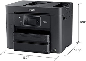 2021 Epson Workforce Pro Wireless All-in-One Color Inkjet Printer Home Office WF-3733, Print Scan Copy Fax, 20 ppm, 500-Sheet Auto 2-Sided Printing 2.7" Touchscreen 35-Sheet ADF