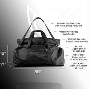 Xtreme Sight Line ~ Xecutive Transport Faraday Duffel Bag for Computer Towers and Other Large Electronics ~ Data Security for Executive Travel ~ Shoulder Strap Included ~ Tracking/Hacking Defense