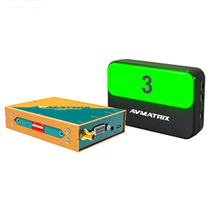 AVMATRIX Wireless Tally Light System TS3019-4, 1 Tally Box + 4 Lamps, Studio Camera Live Shooting, RS-232 RS-485 VMIX