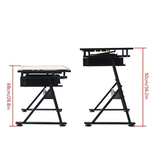 JDkilp Artist Table,with Adjustable Height for Art Design Drawing Writing Painting Crafting Drafting Work and Study
