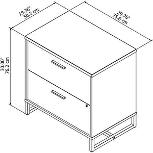 Office by kathy ireland Method Lateral File Cabinet in White