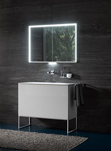 Keuco Royal Lumos L 26" Mirror Cabinet - Surface Mount - Full Length - Left Hinge