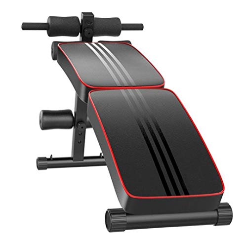 Professional Folding Sit Up Inclined Bench with Fitness Rods, for Abs Abdominal Bench Press Reverse Crunch Core Workout,Utility Bench, Home Gym Strength Training Fitness Equipment