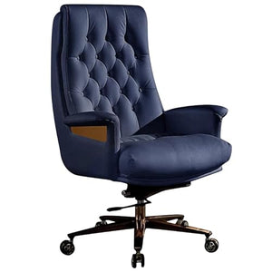 Kinnls Executive Leather Office Chair - Modern Design, Massage Feature