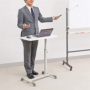 CAMBOS Adjustable Laptop Desk Rolling Lectern Podium Stand