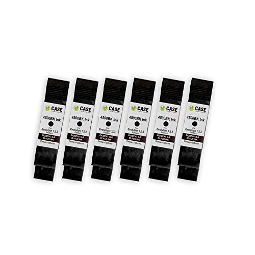 Evolution 4500BK Black Printhead -Remanufactured, Compatible Evolution 1,2,3 Digital Design - 6 Pack