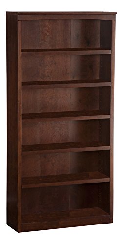 Atlantic Furniture Harvard Book Shelf, 72-Inch, Antique Walnut