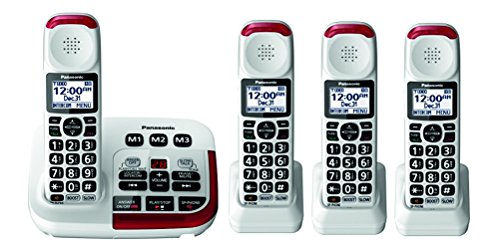 Panasonic KX-TGM420W Amplified Cordless Phone (4 Handsets)
