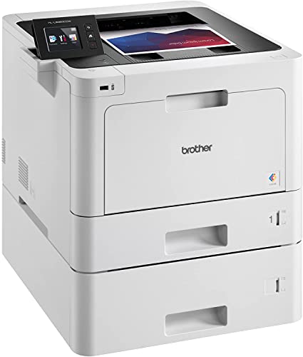 Brother Premium L-8360CDWT Series Business Color Laser Printer I Wireless I Mobile Printing I NFC I Auto 2-Sided Printing I 2.7" Color Touchscreen I 33 ppm I 750 Sheets Tray Capacity + Printer Cable