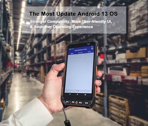 Vanquisher Android 13 Handheld Mobile Computer with Honeywell Barcode Scanner, 5.5" Touchscreen, WiFi & 4G LTE