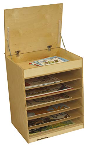 Childcraft Magnetic Dry-Erase Mobile Horizontal Language Center, 23-3/4 x 19-1/2 x 29-3/4 Inches