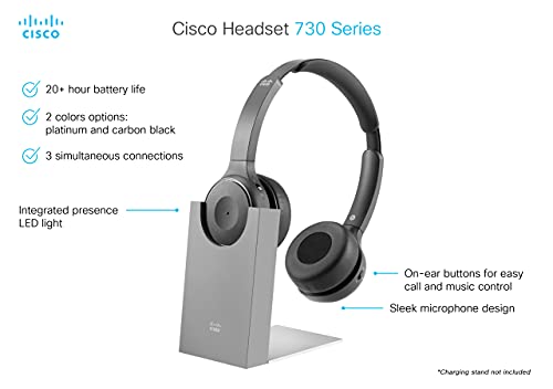 Cisco Wireless Dual On-Ear Bluetooth Headset with Case and Accessories
