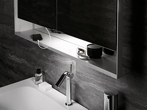 Keuco Royal Lumos 26" Mirror Cabinet - Surface Mounted - Open Shelf - Left Hinge by Keuco