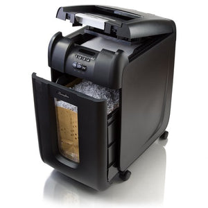 Swingline GBC Paper Shredder, Auto Feed, 300 Sheet Capacity, Micro-Cut, 5-10 Users, Stack-and-Shred 300M (1758576)
